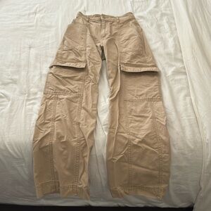 Straight High Rise Cargo Pants